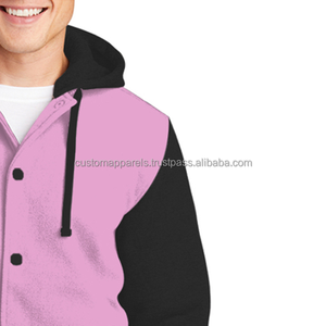 เสื้อแจ็กเก็ตมีปกคอตั้งเสื้อและเสื้อแจ็กเก็ตมีตราสัญลักษณ์ที่ไม่ซ้ำกันออกแบบได้ตามต้องการ - Product Image 4