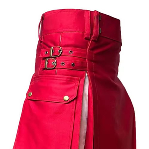 La más vendida Highland Utility Kilt Festival escocés tradicional Royal Stewart Tartan Kilt Professional Wallace Kilts para Unisex - Product Image 6