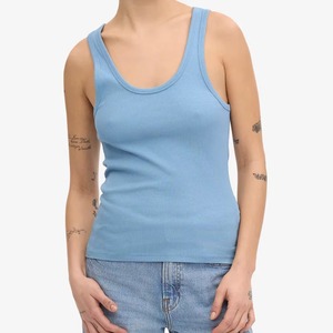 Factory Sale <b>Women</b> <b>Tank</b> <b>Top</b> Best Selling New Arrival Solid Color Spandex/Polyester <b>Knitted</b> Breathable Eco-Friendly Quick Dry - Product Image 3
