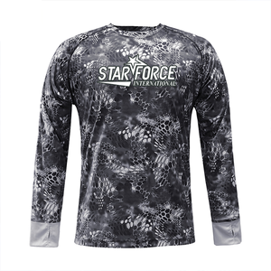 Sudadera con capucha y camisa de protección UV UPF 50 + para deportes al aire libre, venta al por mayor, ropa de pesca de secado rápido personalizada, manga larga - Product Image 3