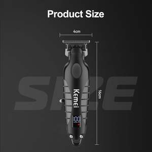 Kit Profesional de Recortadora de Pelo Eléctrica Inalámbrica para Hombre, Recortadora con Cuchilla en T de Corte Cero, con Fuente de Alimentación USB y Batería - Product Image 4