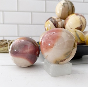 Meilleure qualité cristal naturel en vrac Quartz vente en gros sphère guérison pierre précieuse pierre polie Mookaite jaspe boule - Product Image 4