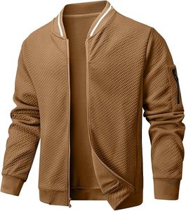 100% algodón personalizado Varsity chaqueta de manga larga transpirable de punto frontal personalizado Color primavera Varsity chaqueta a prueba de viento - Product Image 2