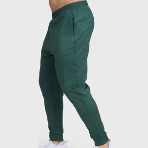 Pantalons de sport décontractés en toile légers à taille haute pour hommes, coupe ajustée, pantalons de jogging avec poches zippées, pantalons de survêtement de sport - Product Image 4