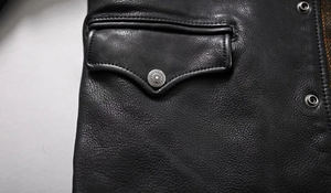 เสื้อโค้ทผู้ชายสุดหรูสำหรับฤดูหนาว, เสื้อแจ็คเก็ตหนังแกะแท้สีสว่าง - Product Image 6