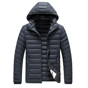 Veste d'extérieur pour homme de haute qualité, grande taille 8XL, chaude, légère, en nylon et polyester, avec capuche, pour l'hiver - Product Image 4
