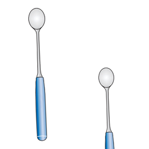 <b>Hip</b> Set Muller Curette 240mm 27mm Blue Acetal Suregrip Handle Large Surgical Stainless Steel Instruments CE Certified - Product Image 1