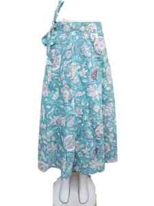 Wrap <b>Skirt</b> Cotton Printed Traditional Jaipuri <b>Skirt</b> Women Long Wrap Natural Cotton <b>Skirt</b> High Quality Wholesale Great Price - Product Image 2