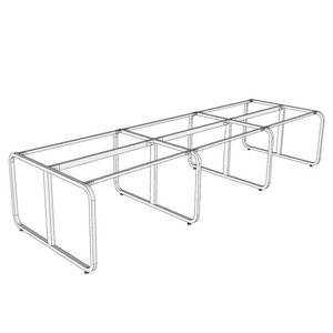 Minimal System HCMN008 8-Person Seating Capacity 360x120cm Steel Frame Assembly <b>Computer</b> <b>Desks</b> - Product Image 1