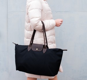 กระเป๋าโท้ทผ้าแคนวาสแบบพรีเมี่ยมทำมือพร้อมที่จับหนังกระเป๋า LCT-0097ใส่ของแบบมีสไตล์ทนทานจุของได้เยอะ - Product Image 1