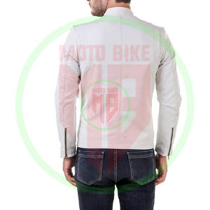 Veste en cuir véritable pour homme, légère, style streetwear, pour l'hiver, avec logo personnalisé, vente en gros du fabricant - Product Image 3