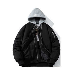 Collection Hiver Outdoor Windproof Street Wear Stand Collar Bomber Jacket for Men Best Quality Long Sleeves - Product Image 1