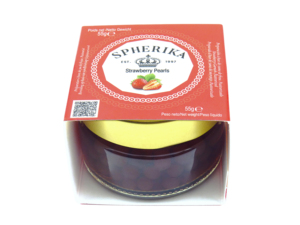 Perlas de fresa sperika de 55g, 1 onza de vidrio ja España Mediterranea, para ensaladas de dieta, decoración del alginato español - Product Image 3