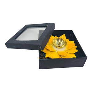 Iron Lotus Diya Welded Home Decoration Tableware with Religious & Modern Themes From Rajasthan - Product Image 1