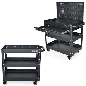 Carro de herramientas rodantes de acero inoxidable de 3 niveles del fabricante vietnamita con ruedas, opciones personalizables OEM - Product Image 1