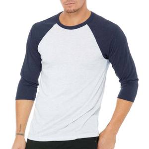 High Quality Mens Sleeve Crewneck <b>T</b>-<b>Shirt</b> White <b>Neon</b> Pink Baseball <b>T</b>-<b>Shirt</b> - Product Image 4