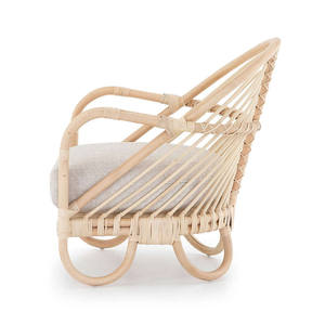 Vente en gros de chaise en rotin naturel pour la décoration de la maison chaise de détente en rotin fait main fabriquée au Vietnam - Product Image 3