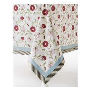 Nappe de table en coton écologique à motifs imprimés 60x90 pouces, certifiée GOTS, fibres naturelles sans danger pour la peau, choix durable pour la salle à manger - Product Image 4