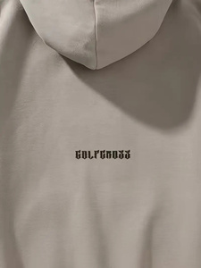 Sudadera con capucha de algodón 100% ligero de calidad superior para hombre Nuevo estilo Patrón sólido Conceptos básicos de invierno - Product Image 3
