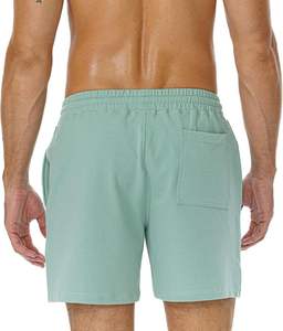 Shorts en coton uni pour hommes, décontractés, pour la course à pied, la gym et l'entraînement, disponibles en toutes les couleurs, vente en gros personnalisée - Product Image 6