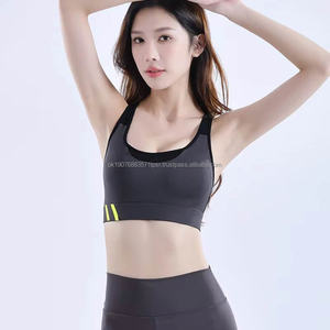 Fashion High Quality Lightweight Simple Four-way <b>Stretch</b> Y-line Shoulder Strap Sport High-Support Running <b>Bra</b> Front for Women - Product Image 1