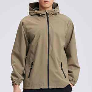 Chaqueta Cortavientos con Capucha y Media Cremallera, Personalizable, Impermeable, Camuflaje, Poliéster/Algodón, Unisex, Talla XS para Primavera - Product Image 4