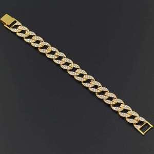 Pulsera de oro macizo de 18K con diamantes de Halo, diamantes cultivados en laboratorio, oro blanco sólido de 14K, diseño elegante, alta joyería, pulsera de lujo para mujer - Product Image 4