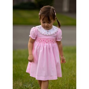 Vestido de lino suave hecho a mano para niñas pequeñas, estilo informal para el primer cumpleaños de niños pequeños, OEM hecho en Vietnam - Product Image 5