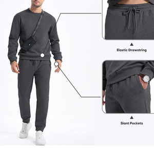 Streetwear à cordon de serrage à séchage rapide Survêtement à manches longues surdimensionné polyvalent léger et confortable pour survêtements - Product Image 4