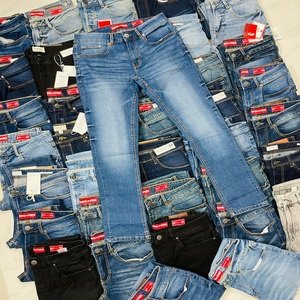 Jeans serrés de marque en gros d'usine pantalons pour hommes et dames d'occasion en vrac expédition rapide pour vêtements d'été en ballots surplus de qualité - Product Image 1