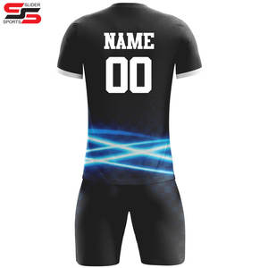 Kits de entrenamiento de equipo sublimados con logotipo personalizado, camiseta de pantalones cortos, conjuntos completos de uniformes, camisetas de fútbol, camiseta de fútbol para hombres - Product Image 2