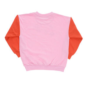 เสื้อสเวตเตอร์สำหรับเด็กเสื้อสเวตเตอร์ผ้าฟลีซผ้าฝ้ายใส่สบายสีชมพูดีไซน์ใหม่ล่าสุดออกแบบได้ตามต้องการ - Product Image 2