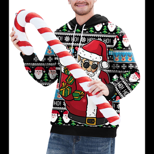 เสื้อสเวตเตอร์สวมหัวมีฮู้ดสำหรับผู้ชายวัยรุ่นเสื้อสเวตเตอร์ลำลองสวมหัวสำหรับวันหยุดวันหยุดของขวัญแฟชั่นสไตล์คริสต์มาส - Product Image 5