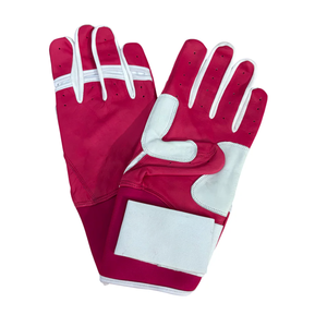 Gants de frappeur de baseball Softball pour jeunes adultes Logo personnalisé Cabretta Gants de frappeur de baseball en cuir jaune blanc - Product Image 3