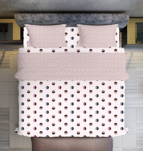 Stylish High Quality 400TC Microfiber Printed Fitted Sheet Set 3PCS <b>King</b> <b>Size</b> with 2 <b>Pillow</b> Cases for Hotels - Product Image 6