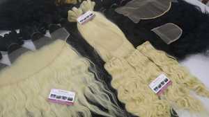 ผมต่อแบบเต็มศีรษะผมคนอินเดียแท้ใหม่ผมลอนผมตรงนุ่มสลวยสองเท่า - Product Image 3