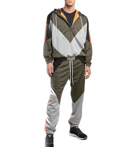 ชุดกีฬาผ้าโพลีเอสเตอร์ชุดวอร์มผ้าไนลอนสำหรับวิ่งจ๊อกกิ้งผ้า100% โลโก้ตามสั่ง - Product Image 1