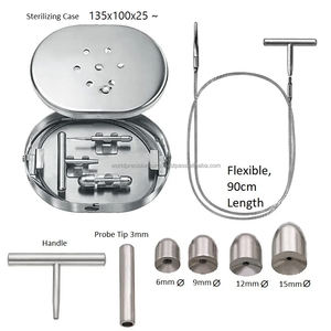 Ensemble complet d'instruments de chirurgie vasculaire Nabatoff en acier inoxydable, certifié ISO13485, réutilisable, pour les varices - Product Image 4