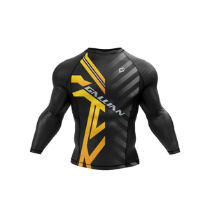 เสื้อรัดกล้ามเนื้อ Rashguard BJJ พิมพ์ลายดิจิทัล สำหรับออกกำลังกาย เสื้อยืดคอกลมผู้ชาย สไตล์ฮิปฮอป กันยับ แห้งเร็ว - Product Image 2