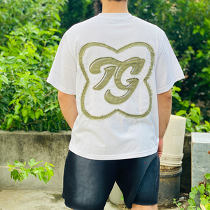 Conjunto de camisetas de algodón y pantalones cortos desteñidos al sol de fabricante OEM camiseta impresa digital personalizada camiseta y pantalones cortos bordados desgastados - Product Image 3