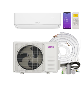 Sistema de Aire Acondicionado/Calentamiento Mini Split de 18000 BTU/220V de Venta Rápida, Silencioso y Confortable, con WiFi y Kit de Instalación Completo y Fácil - Product Image 1