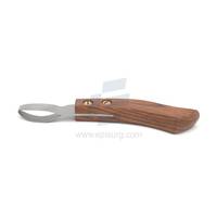 Pour couteau à sabot à boucle de lame suisse pour chevaux vache chèvre cochon avec manche en bois outil de bétail vétérinaire pour la course J2 acier inoxydable