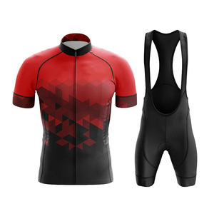 Uniforme de cyclisme en polyester 100%, uniforme de cyclisme personnalisé, maillot et short et bavoir les plus vendus - Product Image 4