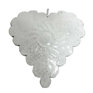 Blanco Navidad Corazón Decoración Colgante Corazón Hierro Pared Colgante En Forma De Corazón Adorno Decorativo De Navidad - Product Image 3