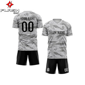 Maillots de football personnalisés domicile/extérieur/victoire, impression par sublimation OEM, uniformes d'équipe personnalisés, antibactériens, séchage rapide - Product Image 2