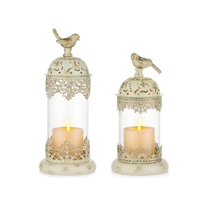 Luxueux Variété Métal Ensemble De Deux Lanterne Décoratif À La Maison Élégant Indien Fantaisie À La Main Top Vente Unique Lanterne En Métal - Product Image 5