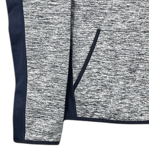 Sudadera con capucha gris azul marino para mujer, ropa de calle, forro polar de algodón transpirable, sudadera clásica con capucha y logotipo frontal para Otoño e Invierno - Product Image 4