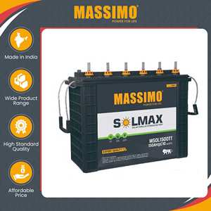Offre spéciale sur une batterie au plomb tubulaire haute qualité MASSIMO 150Ah 12V pour onduleur, applications solaires et domestiques - Product Image 3