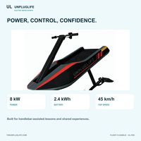 Planche de surf électrique hydrofoil UNPLUGLIFE FLIGHT 8 HANDLE, 45 km/h, E-Foil avec batterie 2,4 kWh