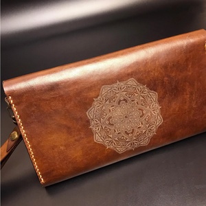 Pince à billets femmes portefeuille Logo personnalisé porte-cartes étanche en cuir véritable minimaliste LSW-0067 - Product Image 6